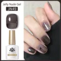 Smalto BORN PRETTY Jelly Nude Gel JN49 marrone traslucido lucido da 10ml - Grigio Scuro (JN49)