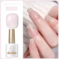 Smalto BORN PRETTY Jelly Nude Gel JN51 Rosa Traslucido con Sottili Glitter Brillanti - Nude Rosa Scintillante (JN51)
