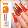 Smalto gel per unghie BORN PRETTY ambra arancio traslucido jelly nude JN66 da 10ml - Arancio Ambra Gelatina(JN66)