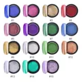 Set de 15 poudres à ongles miroir métallique effet chrome brillant pour décoration - Set Complet 15 Couleurs / Paillettes Miroir Métallique
