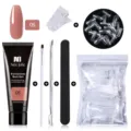 Kit de gel de extensión de uñas con tubo de 15ml y herramientas en 05 Nude - Juego de 6 piezas / Juego de 6 / Desnudo (05)