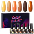 Nee Jolie 6-color UV LED soak off nail gel set in professional packaging box - Multicolor 20