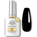 Vernis à ongles BORN PRETTY Top Coat brillant flacon de 15 ml avec finition noire brillante - Crystal Plated Top Coat / 15ml