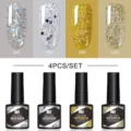 Coffret de 4 vernis à ongles gel pailletés Née Jolie UV/LED 8,5 ml - Bottles Set 04 / Lot de 4 bouteilles