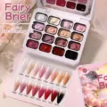 UR SUGAR 16-color solid gel nail polish palette for gradient blooming effect manicures - Fairy Brier Series 02