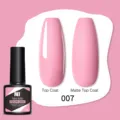 Variante smalto gel rosa Nee Jolie #007 con effetti top coat lucidi e opachi mostrati - 007 Rosa (07)