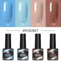 Coffret de 4 vernis à ongles gel UV/LED Nee Jolie avec échantillons bleu et nude - 4 Bottle Set 05 / Lot de 4 bouteilles