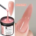 Gel de extensión de uñas UR SUGAR 150g en color Coral Peach para manicura pro - Melocotón Coral (22)