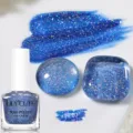 Smalto per unghie LILY'CUTE con glitter laser blu brillante HP07 per finitura da salone - Blu Olografico (HP07)