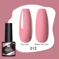 Smalto gel per unghie UV LED Nee Jolie colore 012 con top coat lucido e opaco - 012 Rosa Tenue (12)
