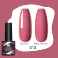 Smalto gel rosa Nee Jolie colore 013 con effetti top coat lucido e opaco mostrati - 013 Rosa Antico (13)