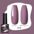 Smalto gel Née Jolie colore 014 con effetti lucido e opaco, flacone professionale 8,5ml - 014 Viola Fumé (14)
