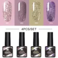 Lot de 4 vernis à ongles gel pailletés Nee Jolie, teintes 052, 063, 070 et 074 - 4 Bottle Set 10 / Lot de 4 bouteilles