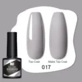 Smalto gel grigio Nee Jolie colore 017 con effetti lucido e opaco - 017 Grigio Medio (17)