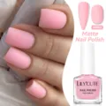 Vernis à ongles mat LILY'CUTE rose, SKU MP03, formule séchage rapide pour fini lisse. - MP03 Rose Mat