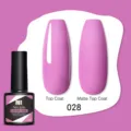 Smalto gel rosa Nee Jolie 8,5 ml 028 con finiture lucide e opache top coat. - 028 Rosa Porpora (28)