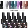 Coffret de 10 vernis à ongles gel Née Jolie, flacons de 8,5 ml, couleurs variées - 10 Bottle Set 02 / 10 Bouteilles/Pack