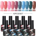 Coffret de 10 vernis à ongles gel UV Nee Jolie, teintes 004 à 035, flacons de 8,5 ml. - 10 Bottle Set 03 / 10 Bouteilles/Pack
