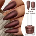 LILY'CUTE matte roodbruine glinsterende nagellak sneldrogend langdurige kleur MP10 - MP10 Diep Roodbruin
