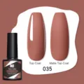 Smalto professionale Nee Jolie tonalità 035 con finiture top coat lucido e opaco - 035 Rosso Pasta di Fagioli