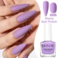 LILY'CUTE matte paarse sneldrogende nagellak, tint MP14, 7ml flesje voor elegante manicure - MP14 Lichtpaars