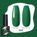 Smalto gel Née Jolie verde scuro tonalità 042 con finitura lucida e opaca professionale - 042 Verde Scuro (42)