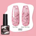 Smalto gel glitter rosa Nee Jolie 052 con finitura lucida e opaca - 052 Rosa Glitter