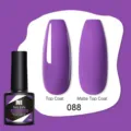 Smalto gel UV LED viola tonalità 088 con effetti di finitura lucida e opaca - Viola (088)