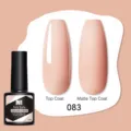 Smalto gel rosa nude 083 con finiture top coat lucide e opache professionali - Rosa Nudo (083)