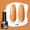 Smalto gel Née Jolie #096 con finiture lucide e opache per unghie perfette - Arancione caldo (096)