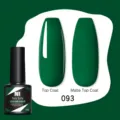 Smalto gel Née Jolie verde scuro 093 con finitura lucida e opaca per nail art - Verde scuro (093)