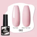 Smalto gel Nee Jolie rosa tenue 082, finiture top coat lucida e opaca per manicure. - Rosa tenue (082)