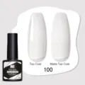 Smalto gel bianco Nee Jolie 100 con top coat lucido ed effetto finale opaco in esposizione - Bianco (100)