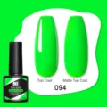 Smalto gel soak off verde neon Née Jolie 094 con effetti di finitura lucida e opaca - Verde neon (094)