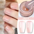 Smalto gel jelly rosa nude variante JN77 con una finitura professionale ad alta lucentezza - Nude Rosa Ghiaccio Trasparente (JN77)