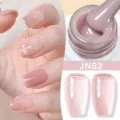 Smalto per unghie in gel rosa gelatina JN82 con finitura traslucida lucida professionale - Rosa Viola Traslucido (JN82)