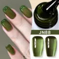 Smalto per unghie in gel gelatina traslucido BORN PRETTY nella tonalità verde JN88 - Verde Scuro Gelatina (JN88)