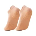 Professionele ademende mesh yoga-sokken met antislip siliconen grips in beige kleur - Volwassene 36-43 / Oudroze