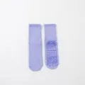 Calze da yoga premium in cotone lavanda con silicone antiscivolo per pilates e fitness - Taglia unica / Viola chiaro