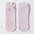 Calze da yoga professionali antiscivolo in cotone lilla per donna con grip in silicone - Taglia unica / Viola chiaro