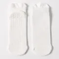 Calze da yoga bianche antiscivolo con grip in silicone per fitness e pilates da donna - Taglia unica / Bianco