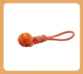 Giocattolo da masticare per cani a forma di anguria con corda intrecciata lunga 22 cm - Palla Anguria a Trazione / 22x7cm
