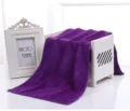 Close-up detail of a vibrant purple microfiber towel with soft absorbent texture - Purple / 30*30cm (Medium Thick)