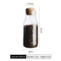 Bocal en verre borosilicaté de 600 ml avec bouchon en liège pour café - 600ml / L