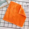 Sterk absorberende feloranje vierkante katoenen handdoek voor keuken en badkamer gebruik - 40g (30x30cm) / Oranje