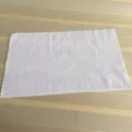 Soft white absorbent square towel with decorative scalloped edges for hotel use - 25x25cm (200g Lace)