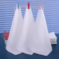 Asciugamani quadrati bianchi usa e getta morbidi per cliniche dentali e hotel - Stile con Motivo Sottile / 25*25cm / Bianco