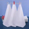 Absorbent white disposable square hand towels for dental, hotel, and home daily use - Subtle Pattern Style / 25*25cm / White