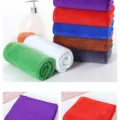 Chiffons de nettoyage en microfibre épaisse en plusieurs couleurs pour la maison - Rouge