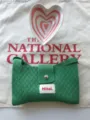 Green knit crossbody bag for women, cute summer casual shoulder purse with flap and snap. - Green
